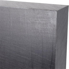Made in USA - 1" Thick x 12" Wide x 2' Long, Polyethylene (UHMW) Sheet - Black, Antistatic Grade - Apex Tool & Supply