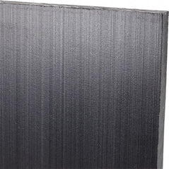 Made in USA - 1/4" Thick x 12" Wide x 3' Long, Polyethylene (UHMW) Sheet - Black, Antistatic Grade - Apex Tool & Supply