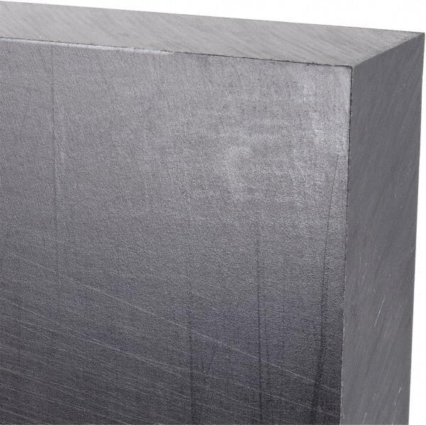 Made in USA - 1" Thick x 12" Wide x 3' Long, Polyethylene (UHMW) Sheet - Black, Antistatic Grade - Apex Tool & Supply