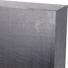 Made in USA - 1" Thick x 12" Wide x 3' Long, Polyethylene (UHMW) Sheet - Black, Antistatic Grade - Apex Tool & Supply