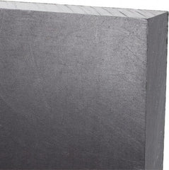 Made in USA - 3/4" Thick x 24" Wide x 2' Long, Polyethylene (UHMW) Sheet - Black, Antistatic Grade - Apex Tool & Supply