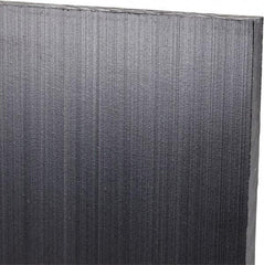 Made in USA - 1/4" Thick x 24" Wide x 3' Long, Polyethylene (UHMW) Sheet - Black, Antistatic Grade - Apex Tool & Supply