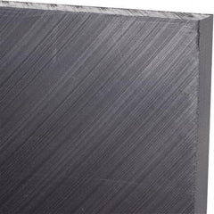 Made in USA - 3/8" Thick x 24" Wide x 3' Long, Polyethylene (UHMW) Sheet - Black, Antistatic Grade - Apex Tool & Supply