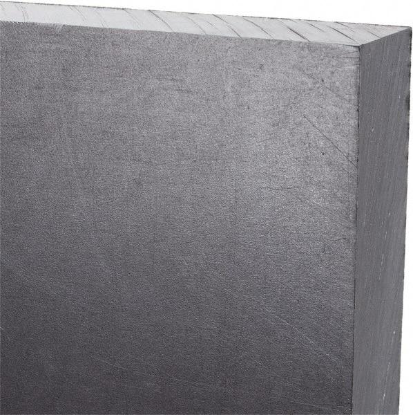 Made in USA - 3/4" Thick x 24" Wide x 3' Long, Polyethylene (UHMW) Sheet - Black, Antistatic Grade - Apex Tool & Supply