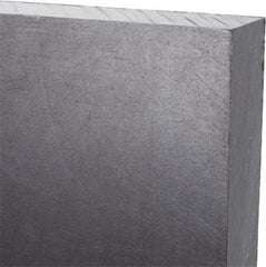 Made in USA - 3/4" Thick x 24" Wide x 3' Long, Polyethylene (UHMW) Sheet - Black, Antistatic Grade - Apex Tool & Supply
