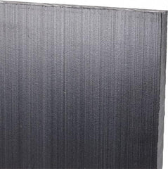 Made in USA - 1/4" Thick x 24" Wide x 4' Long, Polyethylene (UHMW) Sheet - Black, Antistatic Grade - Apex Tool & Supply