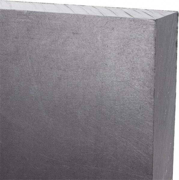 Made in USA - 3/4" Thick x 24" Wide x 4' Long, Polyethylene (UHMW) Sheet - Black, Antistatic Grade - Apex Tool & Supply
