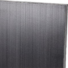 Made in USA - 1/4" Thick x 48" Wide x 5' Long, Polyethylene (UHMW) Sheet - Black, Antistatic Grade - Apex Tool & Supply