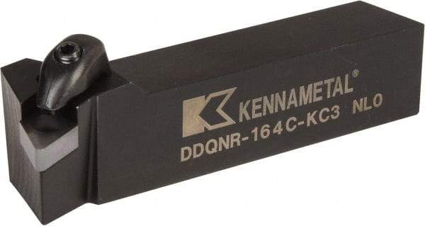 Kennametal - DDQN, Right Hand Cut, 27.5° Lead Angle, 1" Shank Height x 1" Shank Width, Negative Rake Indexable Turning Toolholder - 5" OAL, DN..43. Insert Compatibility, Series Kenclamp - Apex Tool & Supply