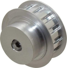 Power Drive - 14 Tooth, 3/8" Inside x 1.641" Outside Diam, Hub & Flange Timing Belt Pulley - 1/2" Belt Width, 1.671" Pitch Diam, 0.719" Face Width, Aluminum - Apex Tool & Supply