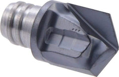 Iscar - MM HCD Grade IC908 Carbide Chamfer Milling Tip Insert - TiAlN Finish, 2 Flutes, 12mm Cutting Diam, 11.65mm Depth of Cut, 15.2mm Extension - Apex Tool & Supply