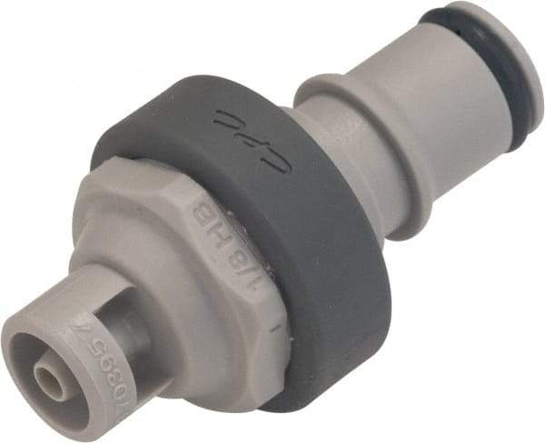 CPC Colder Products - 1/4" Nominal Flow, Male, Nonspill Quick Disconnect Coupling - 120 Max psi, 32 to 160°F, Polypropylene Coupling - Apex Tool & Supply