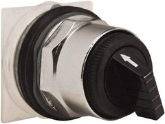 Schneider Electric - 30mm Mount Hole, 4 Position, Knob and Pushbutton Operated, Selector Switch Only - Black, Maintained (MA), without Contact Blocks, Weatherproof and Dust and Oil Resistant - Apex Tool & Supply