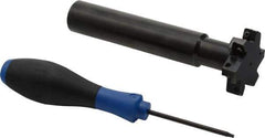 Seco - Shank Connection, 1/2" Cutting Width, 0.59" Depth of Cut, 2" Cutter Diam, 3 Tooth Indexable Slotting Cutter - 1" Shank Diam, R335.18 Toolholder, LNK.. 08.. Insert, Right Hand Cutting Direction - Apex Tool & Supply
