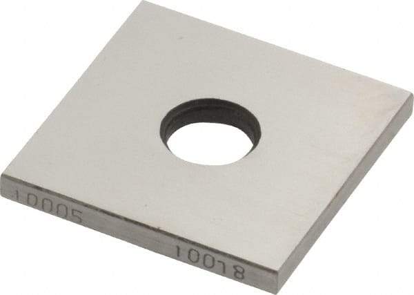 Value Collection - 0.10005" Square Steel Gage Block - Accuracy Grade 0 - Apex Tool & Supply