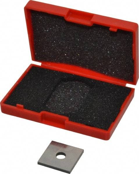 Value Collection - 0.103" Square Steel Gage Block - Accuracy Grade 0, Includes NIST Traceability Certification - Apex Tool & Supply