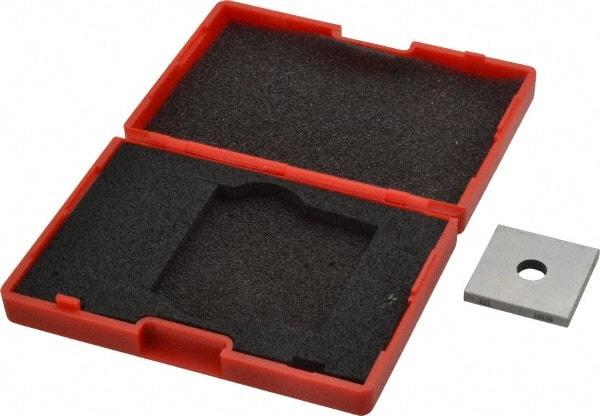 Value Collection - 0.121" Square Steel Gage Block - Accuracy Grade 0, Includes NIST Traceability Certification - Apex Tool & Supply