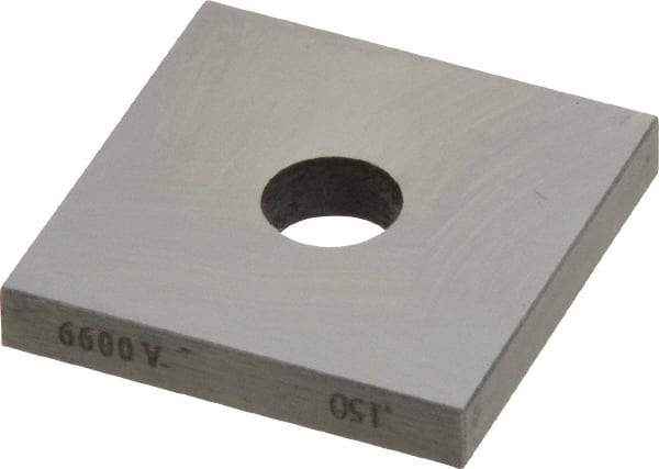 Value Collection - 0.15" Square Steel Gage Block - Accuracy Grade 0, Includes NIST Traceability Certification - Apex Tool & Supply