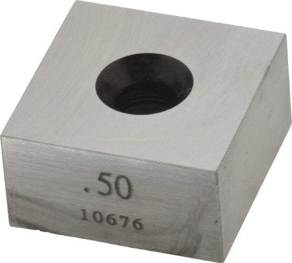 Value Collection - 0.5" Square Steel Gage Block - Accuracy Grade 0, Includes NIST Traceability Certification - Apex Tool & Supply