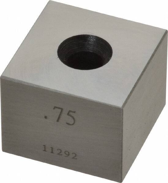 Value Collection - 0.75" Square Steel Gage Block - Accuracy Grade 0, Includes NIST Traceability Certification - Apex Tool & Supply