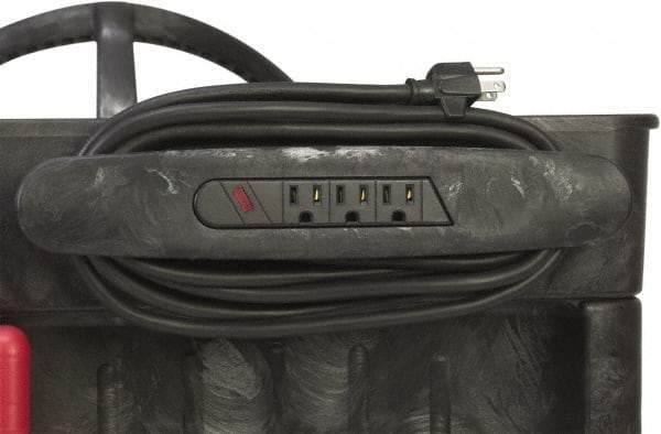 Rubbermaid - 13-3/8" Long x 2-3/8" High, Cart Outlet Power Strip - Use with FG450088, FG451288, FG451388, FG452010, FG452088, FG453288, FG453388, FG454600, FG454610, FG454888 - Apex Tool & Supply