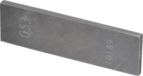 Value Collection - 0.053" Rectangular Steel Gage Block - Accuracy Grade 0 - Apex Tool & Supply