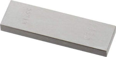 Value Collection - 0.115" Rectangular Steel Gage Block - Accuracy Grade 0, Includes NIST Traceability Certification - Apex Tool & Supply