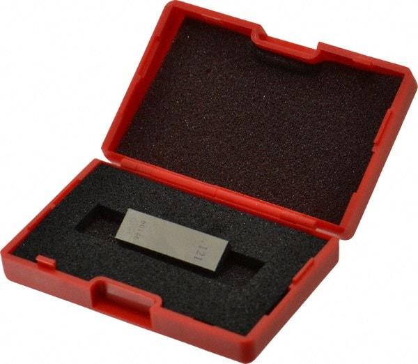 Value Collection - 0.121" Rectangular Steel Gage Block - Accuracy Grade 0, Includes NIST Traceability Certification - Apex Tool & Supply