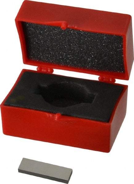 Value Collection - 0.128" Rectangular Steel Gage Block - Accuracy Grade 0, Includes NIST Traceability Certification - Apex Tool & Supply
