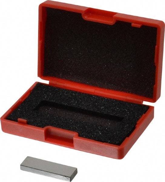 Value Collection - 0.138" Rectangular Steel Gage Block - Accuracy Grade 0, Includes NIST Traceability Certification - Apex Tool & Supply