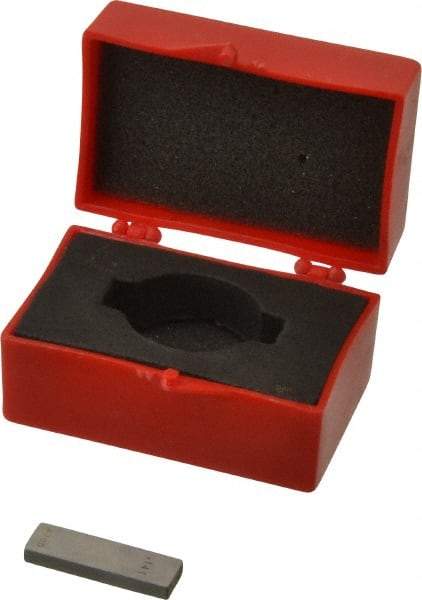 Value Collection - 0.141" Rectangular Steel Gage Block - Accuracy Grade 0, Includes NIST Traceability Certification - Apex Tool & Supply