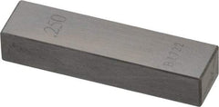 Value Collection - 0.25" Rectangular Steel Gage Block - Accuracy Grade 0, Includes NIST Traceability Certification - Apex Tool & Supply