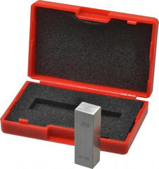Value Collection - 0.45" Rectangular Steel Gage Block - Accuracy Grade 0, Includes NIST Traceability Certification - Apex Tool & Supply