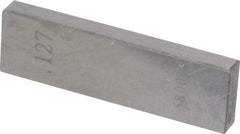 Value Collection - 0.127" Rectangular Steel Gage Block - Accuracy Grade AS-1, Includes NIST Traceability Certification - Apex Tool & Supply