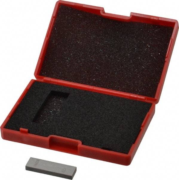 Value Collection - 0.129" Rectangular Steel Gage Block - Accuracy Grade AS-1, Includes NIST Traceability Certification - Apex Tool & Supply