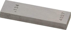 Value Collection - 0.134" Rectangular Steel Gage Block - Accuracy Grade AS-1, Includes NIST Traceability Certification - Apex Tool & Supply