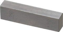 Value Collection - 0.25" Rectangular Steel Gage Block - Accuracy Grade AS-1, Includes NIST Traceability Certification - Apex Tool & Supply