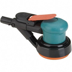 Dynabrade - 12,000 OPM, 14 CFM Air Consumption, Palm Air Orbital Sander - Round Pad, 1/4 NPT Inlet - Apex Tool & Supply