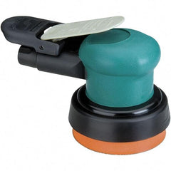 Dynabrade - 12,000 OPM, 14 CFM Air Consumption, Palm Air Orbital Sander - Round Pad, 1/4 NPT Inlet - Apex Tool & Supply