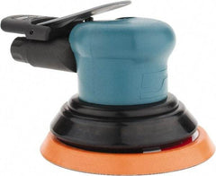 Dynabrade - 12,000 OPM, 14 CFM Air Consumption, Palm Air Orbital Sander - Round Pad, 1/4 NPT Inlet - Apex Tool & Supply