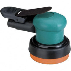 Dynabrade - 12,000 OPM, 14 CFM Air Consumption, Palm Air Orbital Sander - Round Pad, 1/4 NPT Inlet - Apex Tool & Supply
