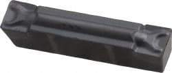 Kennametal - 405G GMN Grade KC5010, 4.05mm Cutting Width Carbide Grooving Insert - 3.5mm Max Depth of Cut, Neutral, 0.4mm Corner Radius, TiAlN Finish - Apex Tool & Supply