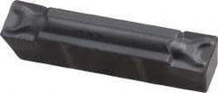 Kennametal - 405G GMN Grade KC5010, 4.05mm Cutting Width Carbide Grooving Insert - 3.5mm Max Depth of Cut, Neutral, 0.4mm Corner Radius, TiAlN Finish - Apex Tool & Supply