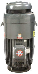 US Motors - 25 hp, TEFC Enclosure, No Thermal Protection, 1,760 RPM, 230/460 Volt, 60 Hz, Three Phase Standard Efficient Motor - Size 284 Frame, Vertical Mount, 1 Speed, Ball Bearings, 61/30 Full Load Amps, F Class Insulation, Reversible - Apex Tool & Supply