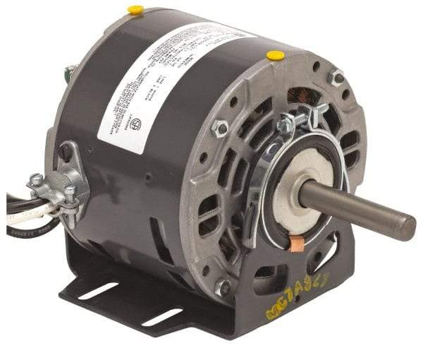 US Motors - 1/20 hp, ODP Enclosure, Auto Thermal Protection, 1,100 RPM, 208-230 Volt, 60 Hz, Industrial Electric AC/DC Motor - Size 42 Frame, Bracket Mount, 3 Speed, SAB Bearings, 0.55 Full Load Amps, A Class Insulation, CW Lead End - Apex Tool & Supply