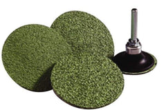 Norton - 3" Disc Diam, 80 Grit, Zirconia Alumina Quick Change Disc - Type R Attaching System, Coated, Green, Medium Grade, 20,000 RPM, R801 Series - Apex Tool & Supply