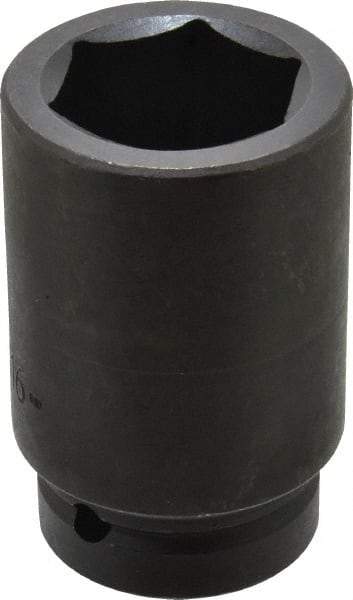 Proto - 1" Drive 1-11/16" Deep Impact Socket - 6 Points, 4" OAL - Apex Tool & Supply