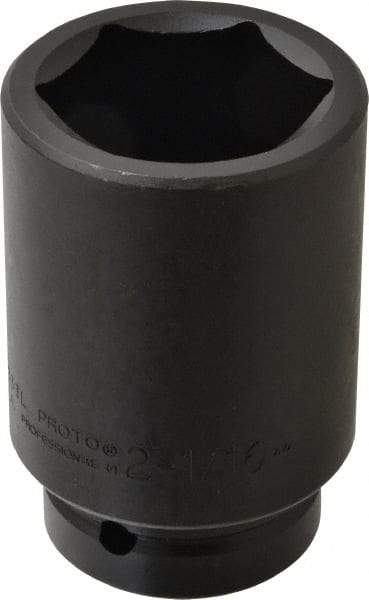 Proto - 1" Drive 2-1/16" Deep Impact Socket - 6 Points, 4-1/4" OAL - Apex Tool & Supply