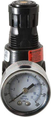 Wilkerson - 1/8 NPT Port, 13 CFM, Zinc Miniature Regulator - 2 to 125 psi Range, 300 Max psi Supply Pressure, 1/8" Gauge Port Thread, 1.65" Wide x 2.88" High - Apex Tool & Supply