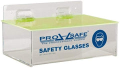 PRO-SAFE - 6 Pair Tray Style Acrylic Safety Glasses Dispenser - 9 Inch Wide x 3-1/4 Inch High x 6 Inch Deep, Table and Wall Mount - Apex Tool & Supply